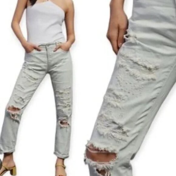 PILCRO JEANS SIZE 31 TALL- SLIM BOYFRIEND - Picture 1 of 14